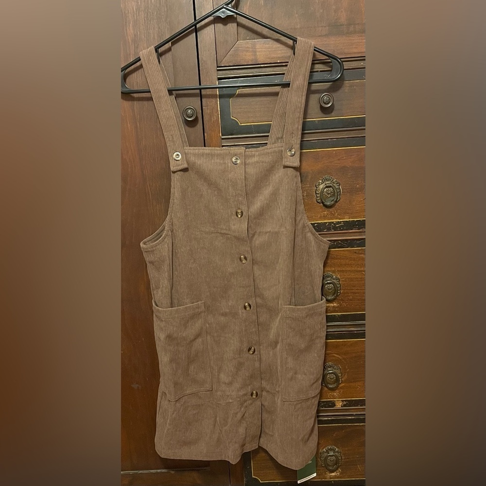 HALARA Brown Ribbed Dress